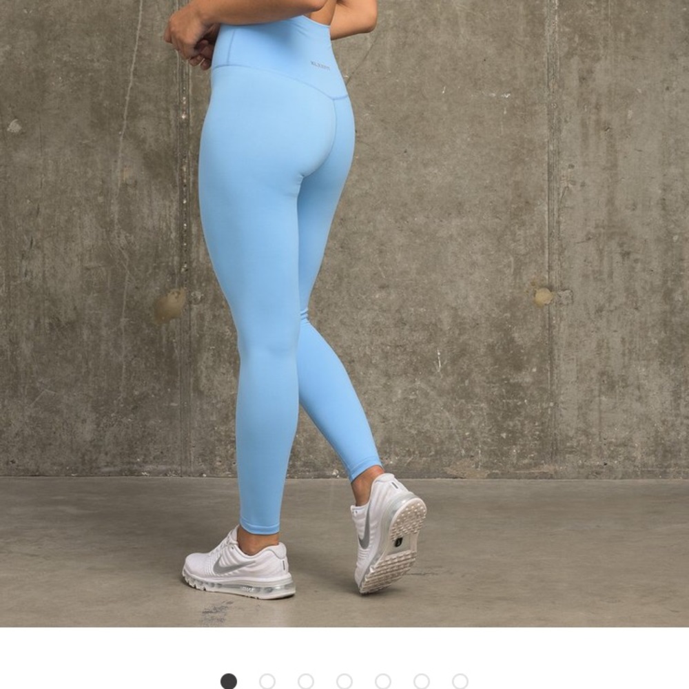 LIGHT BLUE FLEXXFIT XS WORKOUT LEGGINGS